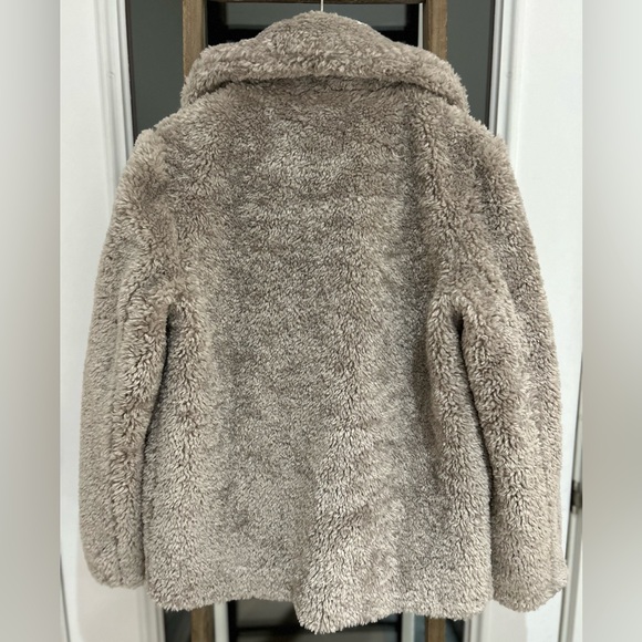 Sam Edelman Butter Faux Fur Teddy Jacket Snap Closure Pockets Women’s XS NWT - Picture 2 of 11